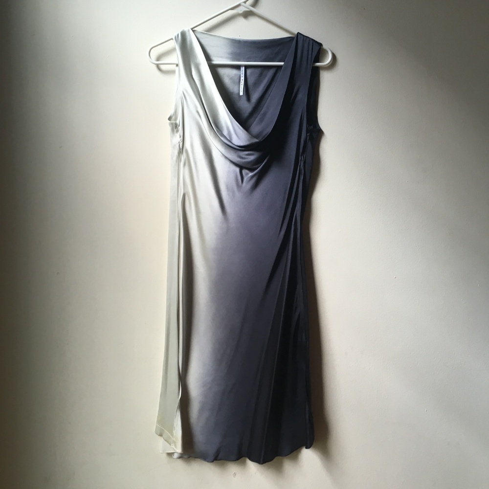 Liviana Conti Cowl dress Silk Made in Italy Sz S